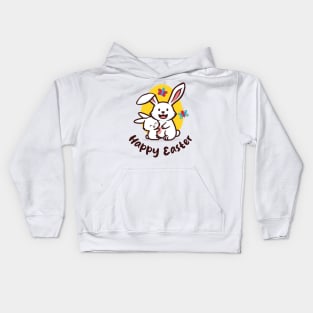 Happy Easter (on light colors) Kids Hoodie